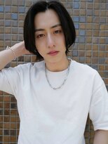 セシルへアー JR京都駅前店(Cecil hair)&nbsp;≪メンズ≫センターパート_韓国マッシュ_黒髪