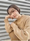 大人可愛いミニボブ♪小顔カット