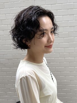 アンプラグド(unplugged) ニュアンスボブパーマブードルパーマフェザーパーマ前髪パーマ