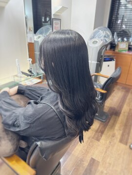 エムタニグチギンザ(M.TANIGUCHI GINZA) 【イヤリングカラー】艶髪カラー/黒髪/韓国スタイル