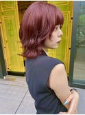 ハッシュカット中性ウルフレイヤーカット姫カットショートウルフ