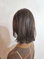 ツムグ 代官山 中目黒(TUMUGU)&nbsp;オリーブグレージュシースルーバング白髪ぼかしハイライト