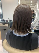 e.m.a プレミアムビューティーサロン 栄駅店(e.m.a PREMIUM BEAUTY SALON)&nbsp;外ハネボブ×ヌーディベージュ