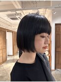 ボブ×髪質改善ストレート
