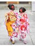 七五三祝いキャンペーン☆着付け＋ヘアセット【女の子】8,000円　メイク付き