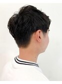 メンズショート×ニュアンスパーマ
