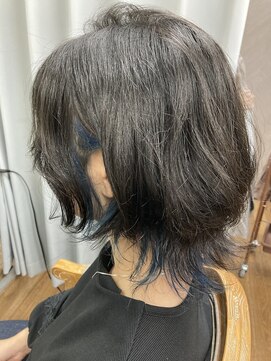 テーラヘアー 稲毛店(TELA HAIR) 推し活インナーカラー ブルー