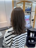 20代30代グレージュ髪質改善カラー韓国ヘア透明感レイヤーカット