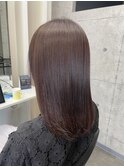 ピンクブラウン 髪質改善トリートメント 奈良 桜井