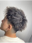 スパイキーショートパーマツイストスパイラルパーマビジネスヘア