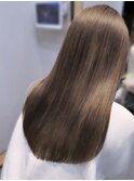 艶感♪髪質改善カラー大人可愛いベージュ