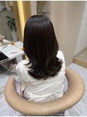ダークグレージュ/透明感カラー/くびれヘア/髪質改善