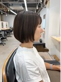 ☆ハイライトカラーくびれヘア奥行きショートレイヤーボブ[船橋]