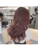 ハイライトブリーチダブルカラーレイヤーカットくびれレイヤー
