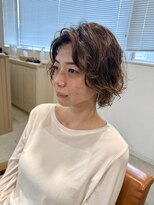 ジジ 宇都宮(Gigi)&nbsp;暗めカラー/デザインパーマ/外人風パーマ/宇都宮/鶴田