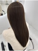 カラーハイライトハッシュカットレイヤーカットボブ髪質改善