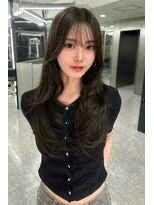 ランズ(LANDS)&nbsp;前髪あり　レイヤーカット 【韓国ヘア 大阪 梅田】