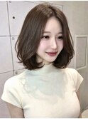 ブリーチなし透明感カラーグレージュケアカラーレイヤー