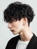 【めい限定】ラフに決まる無造作パーマ＋メンズカット￥7500
