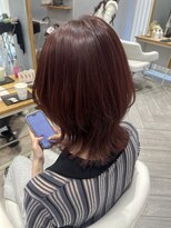 アヴァンス 広島本通店(AVANCE.)&nbsp;着物ヘア/大人ガーリー/ダークアッシュ/似合わせカット