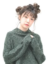 ヘアアンドメイク アース 聖蹟桜ヶ丘店(HAIR&MAKE EARTH) ゆるくしゅお団子アレンジ【EARTH聖蹟桜ヶ丘】