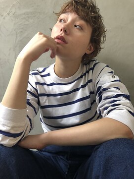 アスター(astar) 【Astar】癖毛風マッシュウルフショート