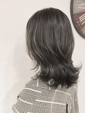 ブルー(BLUE) 【Blue】#シルバーグレージュ#ウルフミディ