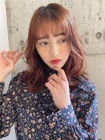 ルービック 奈良(Rubik's)&nbsp;エアリーミディ/小顔ヘア/暖色系カラー★イルミナ20代30代