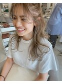 ハイライト+グレージュ透明感カラー