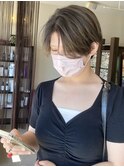 オリーブカラーショート