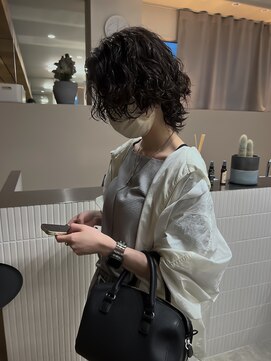 サーリー(SURLY) マッシュウルフウルフパーマショートパーマゆるいパーマくるくる