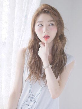 オジコロジ(ojiko.roji) ☆月曜営業☆ojiko.かきあげ前髪が大人可愛い波巻き耳掛けロング