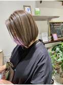 白髪ぼかしハイライトカラー