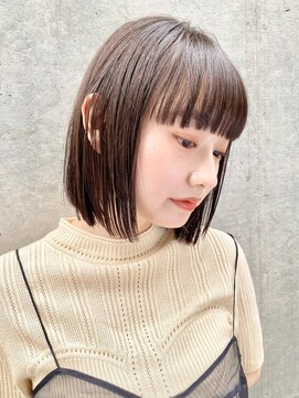 ガーデン 銀座(GARDEN) カット/切りっぱなし/ボブ/グレーベージュ/韓国風/大人かわいい