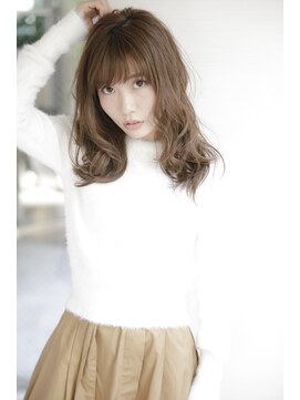 アフロディーテ 銀座(APHRODITE GINZA) 黒髪/グレーベージュ/レイヤーロング/前髪パーマ/銀座