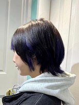 マティーナ ヘアー 池袋(Matina hair)&nbsp;【ショートウルフ×インナーパープル】20代30代40代50代
