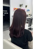 AO hair レッドブラウン