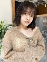 ラミエ バイ メルト 吉祥寺(lamie by melt)&nbsp;"久保田"切りっぱなしボブコテ巻きシースルーバング