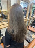 丸型卵形四角逆三角切りっぱなしボブエアリーロング美髪ブラウン