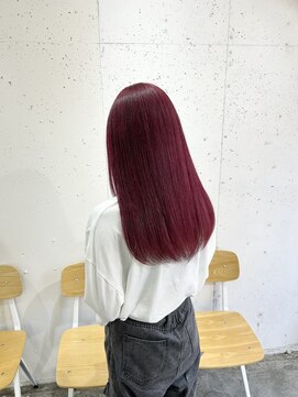 アジールヘア 北千住駅西口店(agir hair) チェリーレッドカラー レッドカラー ボルドーカラー 北千住