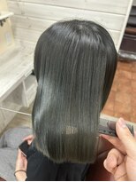 アボックス(abox)&nbsp;ブリーチなし オリーブ／切りっぱなしボブ