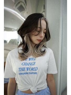 ガガ 心斎橋(GAGA) 韓国/ハイトーンカラー/ワンホンヘア/レイヤーカット/髪質改善