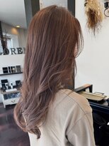 ローレン(LOREM)&nbsp;レイヤー/ふんわりカール/艶髪アッシュ/小顔似合わせカット