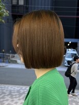 ニトバイアンキシム(nit by ahnkism)&nbsp;ボブミルクティーベージュブリーチダブルカラー堀江