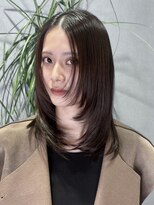 スカイ(SKY)&nbsp;髪質改善縮毛矯正韓国風レイヤーカットダブルカラーベージュ