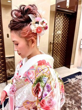 アール 北千住店(ar) ルーズアップ/結婚式アレンジ/編み込みアップ/二次会アレンジ