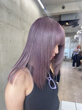 ソルトウォーター(SALT WATER) ピンクベージュ/イメチェン/ハイトーン/ブリーチ/恵比寿/代官山