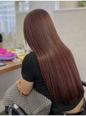◆◇透明感チェリーレッドロングヘア◇◆