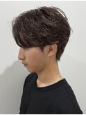 メンズセンターパートパーマニュアンスパーマフェザーパーマ