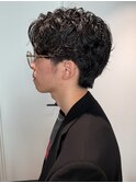 ナチュラルウェーブ／マッシュレイヤー／トレンドメンズパーマ